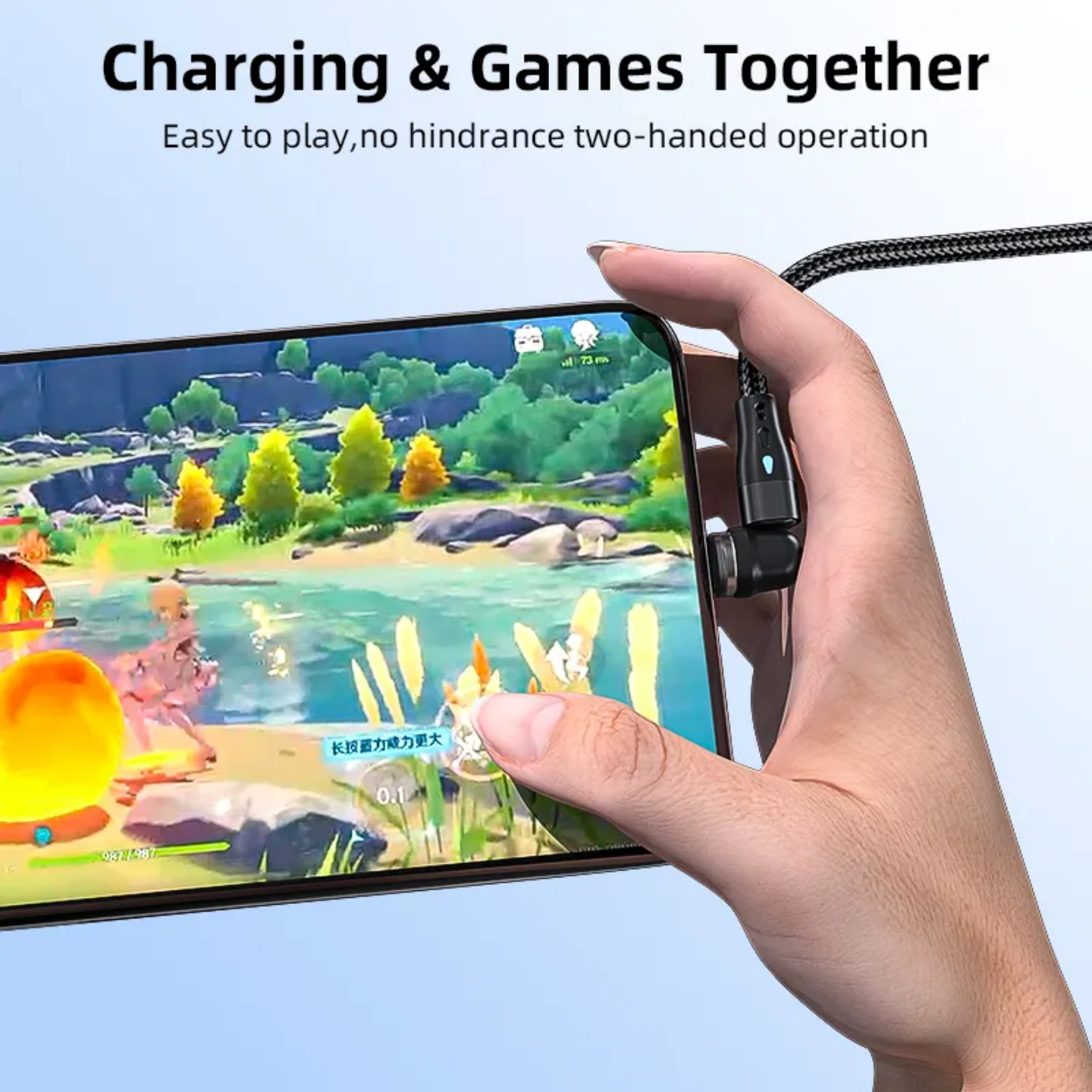 3-in-1 Magnetic Fast Charging Cable – 540° Rotating Nylon Braided Data Cord with Type-C, Micro & iOS Tips