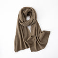 Cashmere Scarf Women 100 Pure Cashmere Autumn and Winter New Flat Solid Color Shawl Warm Classic Knitted Scarf