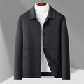 Wool Woolen Coat Men's Solid Color Workwear Lapel Jacket Autumn and Winter Korean Fashionable Casual Short Double-sided Tweed Jacket