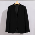 Acetic Acid V-neck Small Suit Jacket Women's High-end Casual Women's Suit Professional All-match 25 Spring and Autumn New Women's Clothing