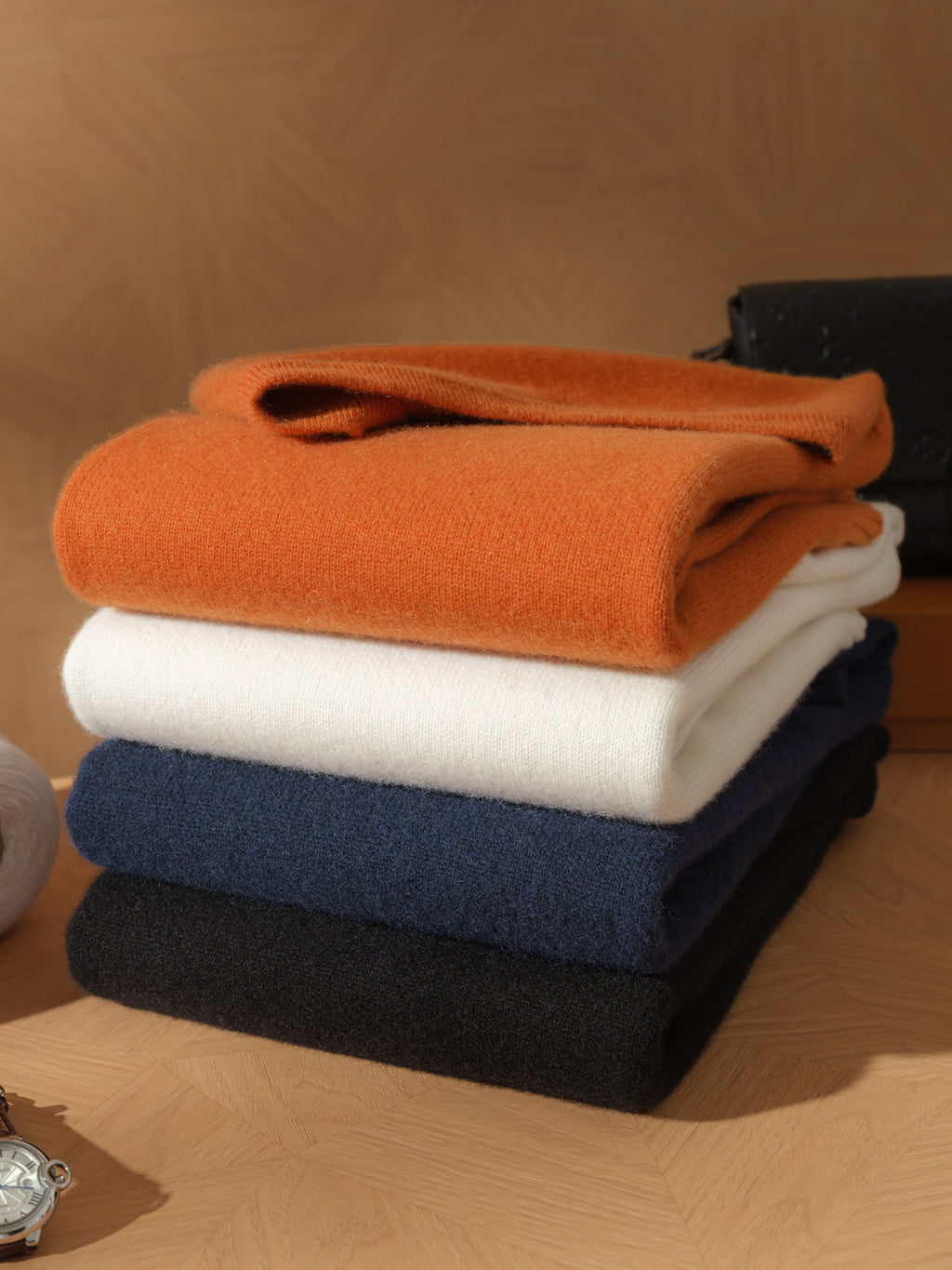 Cashmere Sweater Men's 100 Pure Cashmere Casual Easiest for Match Loose Solid Color Hooded Pullover Knitted Sweater