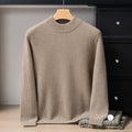 Autumn and Winter Pure Cashmere Sweater Men's Half Turtleneck Pure Color Thickeneded Sweater Business Casual Knitted Bottoming Shirt