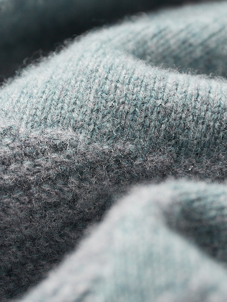 Autumn and Winter new men's woolen sweater men's pure wool sweater pullover round neck fashion casual warm sweater men