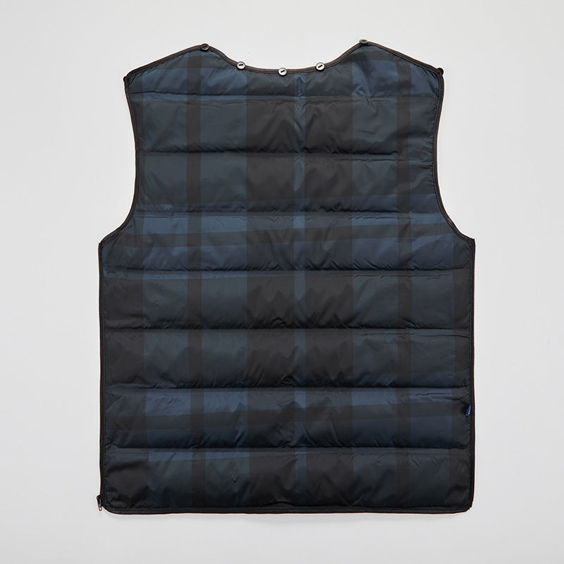 Winter New Double-Sided Cashmere Outwear Men's Woolen Woolen Windbreaker Middle-Aged Casual Dad Plaid Outwear