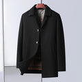 Autumn and Winter New Double-sided Woolen Coat Men's Mid-length Dress Collar Down-off Liner Thickened Woolen Coat Jacket