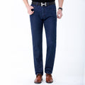 Brand 2024 Spring and Autumn New Jeans Loose Straight Middle-aged Dad Thickened Autumn and Winter Men's Pants